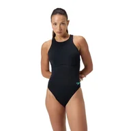 Stroje kąpielowe - SPEEDO STROJE PŁYWACKIE WOMEN'S RCR ZIP 1PC SWM BRA BLACK 8-00369500334 T42 D46 - miniaturka - grafika 1
