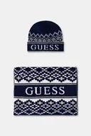 Apaszki i szaliki męskie - Guess czapka i szalik z dodatkiem wełny kolor granatowy M5BZ44 Z4142 - miniaturka - grafika 1