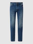 Spodnie męskie - Jeansy o kroju regular fit ze streczem - miniaturka - grafika 1