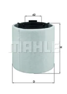 Filtry powietrza - Filtr powietrza Mahle LX 2831 - miniaturka - grafika 1