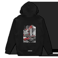 Odzież do sportów motorowych - Czarna bluza z kapturem RIVALS-XL - miniaturka - grafika 1