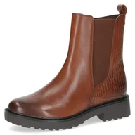 Kozaki damskie - Caprice Damskie 9-25415-45 modne kozaki, Cognac Comb, 38 EU, Cognac Comb, 38 EU - miniaturka - grafika 1