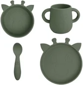 Miseczki i talerzyki dla dzieci - Nuuroo Lykke silikone servicesæt 4-pak - miniaturka - grafika 1