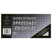 Druki akcydensowe - Druk offsetowy dzienne zestawienie sprzedaży zbiorczej 1/3 A4 50 kartek MICHALCZYK I PROKOP /R-4A/ - miniaturka - grafika 1