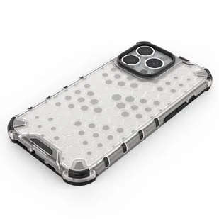 Honeycomb etui pancerny pokrowiec z żelową ramką iPhone 13 Pro niebieski - Etui i futerały do telefonów - miniaturka - grafika 5