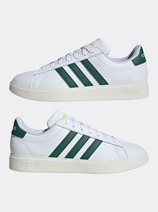 adidas Skórzane sneakersy w kolorze biało-zielonym - Trampki męskie - miniaturka - grafika 1