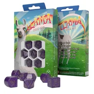 Akcesoria do gier planszowych - Zestaw kości Llama Dice: Zippy, kolor purpurowy Q-Workshop - gra - miniaturka - grafika 1