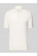 Koszulki męskie - Koszulka polo z krótkim zamkiem błyskawicznym - Selected Homme - miniaturka - grafika 1