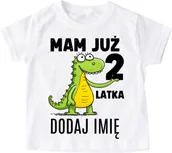 Koszulki dla chłopców - Koszulka na urodziny dla chłopczyka z imieniem mam już 2 LATKA - miniaturka - grafika 1