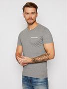 Koszulki męskie - Calvin Klein Jeans T-Shirt Institutional J30J307852 Szary Slim Fit - miniaturka - grafika 1