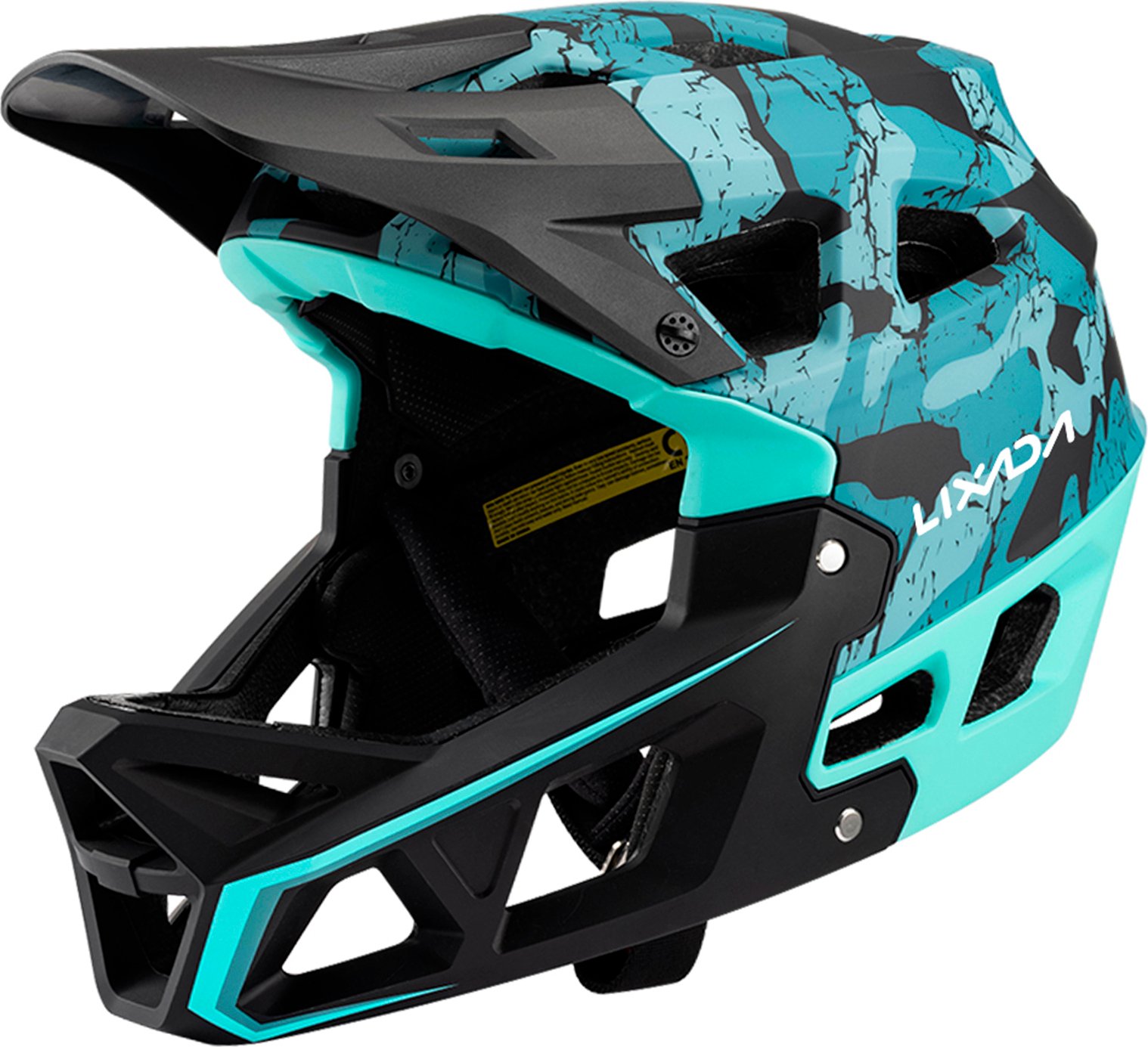 Kask rowerowy LIXADA, kask na rower górski, kask na rower terenowy, z raportem z testów bezpieczeństwa EN1078, rozmiar L (36,8 x 24,6 x 28 cm/14,5 x 9,7 x 11 cali)