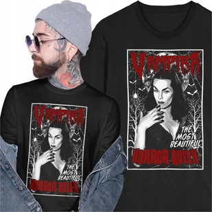 Koszulka Vampira Horror Queen Plan dziewięć z kosmosu Retro Film - Koszulki męskie - miniaturka - grafika 1