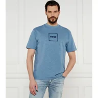 Koszulki męskie - BOSS ORANGE T-shirt Regular Fit z dodatkiem lnu - miniaturka - grafika 1