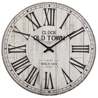 Zegary - Drewniany zegar ścienny Old town clock, śr. 34 cm - miniaturka - grafika 1