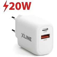 Ładowarki do telefonów - Ładowarka sieciowa X-LINE WC620W 20W+18W Biały - miniaturka - grafika 1