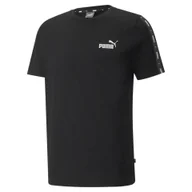 Koszulki sportowe męskie - Męska koszulka Essentials+ Tape PUMA Black - miniaturka - grafika 1