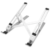 Torby na laptopy - FIXED Składany stojak aluminiowy Frame Fold do notebooków i tabletów srebrny FIXFR FO SL - miniaturka - grafika 1