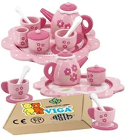 Zabawki sensoryczne - Drewniane Zabawki ZESTAW DO KAWY I HERBATY agd dla dzieci do zabawy VIGA 18m+ montessori - miniaturka - grafika 1