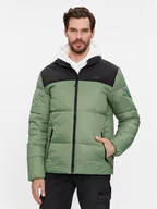 Kurtki męskie - 4F Kurtka zimowa 4FWAW23TDJAM348 Khaki Regular Fit - miniaturka - grafika 1
