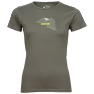 Koszulki sportowe damskie - Damska koszulka High Point Atlas Lady T-shirt 1.0 Rozmiar: XL / Kolor: khaki - miniaturka - grafika 1
