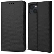 Etui i futerały do telefonów - Moozy Etui z klapką do iPhone'a 13, czarne - Inteligentne etui z klapką magnetyczną Etui z klapką Folio z uchwytem na kartę i stojakiem, przegródkam.. - miniaturka - grafika 1