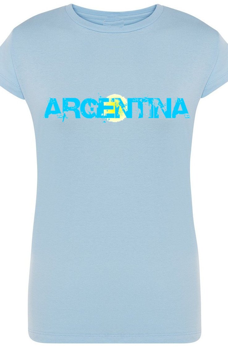 Argentyna Damski T-Shirt Modny Nadruk r.M