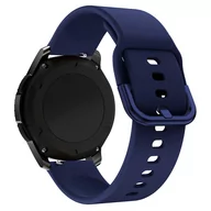 Akcesoria do smartwatchy - Pasek Opaska Bransoleta Silikon Granatowy Pętla uniwersalna 22mm - miniaturka - grafika 1