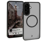 Etui i futerały do telefonów - Bizon MatteO z MagSafe do Galaxy A56 5G Półprzezroczyste z czarną ramką - miniaturka - grafika 1