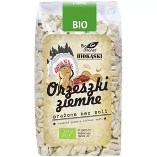 Bio Planet SERIA BRĄZOWA (orzechy i pestki) ORZECHY ZIEMNE PRAŻONE BEZ SOLI BI - Orzechy i nasiona - miniaturka - grafika 1
