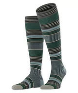 Skarpetki męskie - Burlington Mężczyźni Podkolanówki Stripe M KH Wełna długie z wzorem 1 Para, Czarny (Black 3002), 40-46 - miniaturka - grafika 1