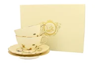 Filiżanki - Duo MOTYLKI KOMPLET 2 FILIŻANEK ZE SPODKAMI 260 ML PORCELANA 5902693922735 - miniaturka - grafika 1