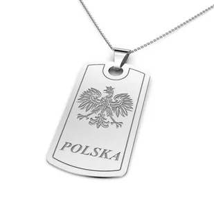 Zawieszka srebrna z orłem polski - Zawieszki - miniaturka - grafika 1