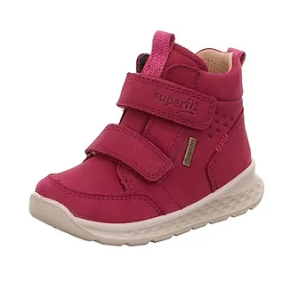 Buty dla dziewczynek - Superfit Dziewczęce sneakersy Breeze, Czerwony różowy 5000, 22 EU Schmal - grafika 1