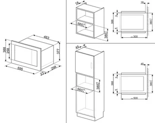 Kuchenka mikrofalowa Smeg FMI017X - Kuchenki mikrofalowe do zabudowy - miniaturka - grafika 2