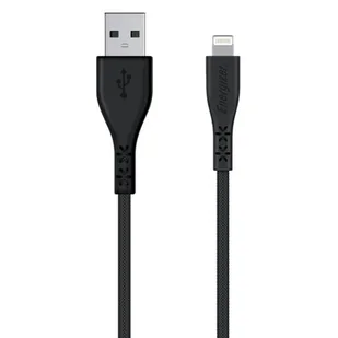 Kabel USB - Lightning ENERGIZER HardCase MFi 1.2 m Czarny - Kable USB - miniaturka - grafika 1