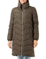 Płaszcze damskie - Bestseller A/S Damski płaszcz VMLIGA Coat BOOS CP, Peat, XS, Peat, XS - miniaturka - grafika 1