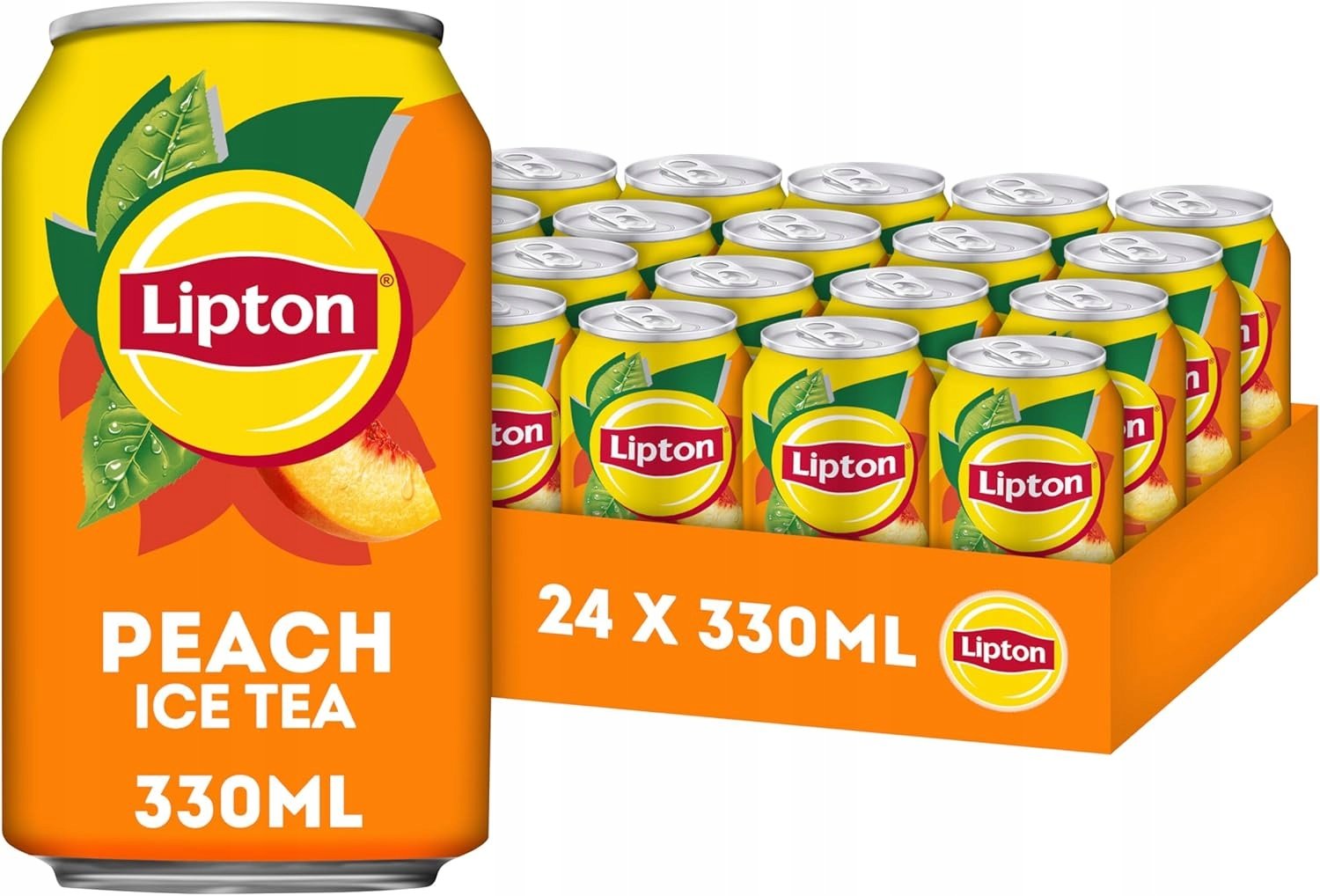 Lipton Ice Tea Peach Herbata Brzoskwinia Napój 330ml x 24szt