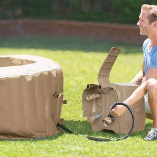 Lumarko Jacuzzi z hydromasażem, okrągłe, PureSpa, 196x71 cm - Akcesoria do basenów - miniaturka - grafika 7