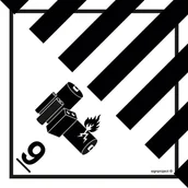 Systemy ekspozycyjne i znaki informacyjne - MB018 RÓŻNE MATERIAŁY I PRZEDMIOTY NIEBEZPIECZNE, FN - FOLIA SAMOPRZYLEPNA; (100X100MM) - miniaturka - grafika 1