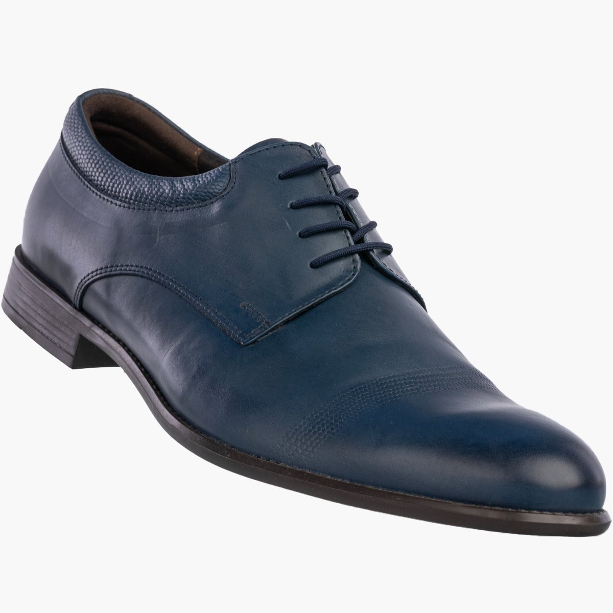 Półbuty Wizytowe Męskie Skórzane Buty Eleganckie Granatowe Rosetti 45 Granatowy