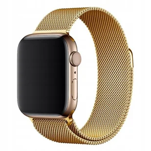 PASEK OPASKA ZŁOTA BRANSOLETA DLA APPLE WATCH 38/40/41MM - Akcesoria do smartwatchy - miniaturka - grafika 1