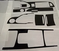 Akcesoria motoryzacyjne - AUDI A6 C6  DEKORACJA KOKPITU DEKORY DESKI PIANO  BLACK NAKLEJKI 3D KOKPIT - miniaturka - grafika 1