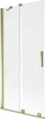 Parawany nawannowe - Mexen Velar parawan nawannowy 2-skrzydłowy rozsuwany 90 x 150 cm, szron, złoty - 896-090-000-31-50 - miniaturka - grafika 1