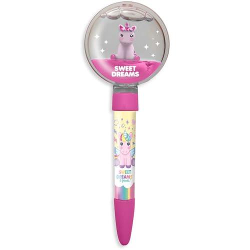 Kid Licensing Expositor 12 Długopisy Topper Jednorożec Sweet Dreams, Wielobarwny, Única