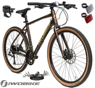 Rowery - Rower Męski Gravel 27,5" IWOBIKE 2025 Shimano Claris Hydraulika Aluminium - miniaturka - grafika 1