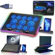 Podkładki chłodzące pod laptopa - AABCOOLING QUANTUM CICHA PODSTAWKA PODKŁADKA CHŁODZĄCA DO LAPTOPA NOTEBOOK 10-17,3 CALA - miniaturka - grafika 1