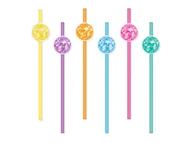 Słomki do napojów - Słomki Retro Disco - 19,5 cm - 6 szt. - miniaturka - grafika 1