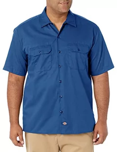 Dickies Męska koszula o regularnym kroju na czas wolny Shrt/S Work Shirt, krótki rękaw, niebieska (Royal Blue RB), rozm. XL (rozmiar producenta: XL), niebieski (Royal Blue Rb), XL - Koszule męskie - miniaturka - grafika 1