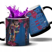 Kubki - Kubek Magiczny Czarny PEDRI Piłkarze Pilka Nożna Na Prezent Wzory - miniaturka - grafika 1