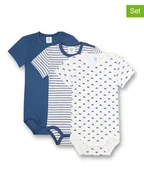 Body dla niemowląt - Sanetta Body (3 szt.) w kolorze granatowo-białym - miniaturka - grafika 1